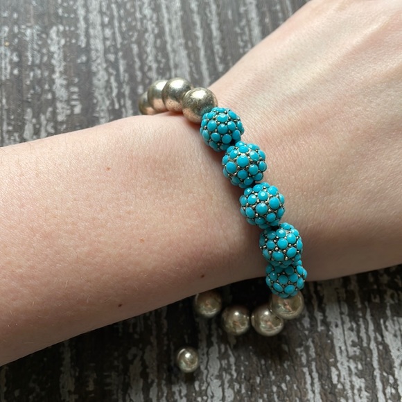 Jewelry - Turquoise Rhinestone Adjustable Bracelet